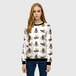 Женский свитшот 3D Пчелы - фото 2