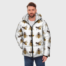 Мужская зимняя куртка 3D Пчелы - фото 2