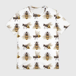 Мужская футболка 3D Пчелы