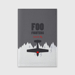 Обложка для паспорта матовая кожа Самолет Foo Fighters