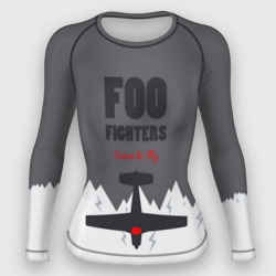 Женский рашгард 3D Самолет Foo Fighters