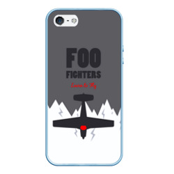 Чехол для iPhone 5/5S матовый Самолет Foo Fighters