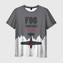 Мужская футболка 3D Самолет Foo Fighters