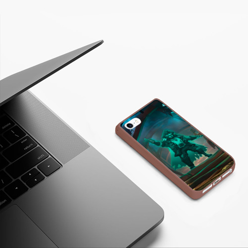 Чехол для iPhone 5/5S матовый Sea of thieves, цвет коричневый - фото 5