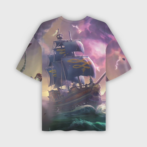 Мужская футболка oversize 3D Sea of thieves, цвет 3D печать - фото 2