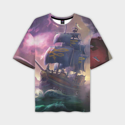 Мужская футболка oversize 3D Sea of thieves, цвет 3D печать