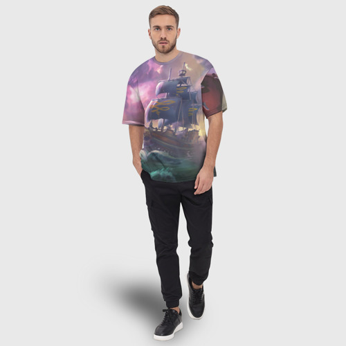 Мужская футболка oversize 3D Sea of thieves, цвет 3D печать - фото 5