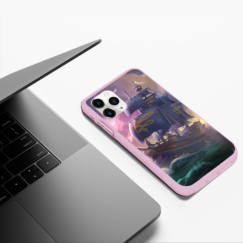 Чехол для iPhone 11 Pro Max матовый Sea of thieves, цвет розовый - фото 5