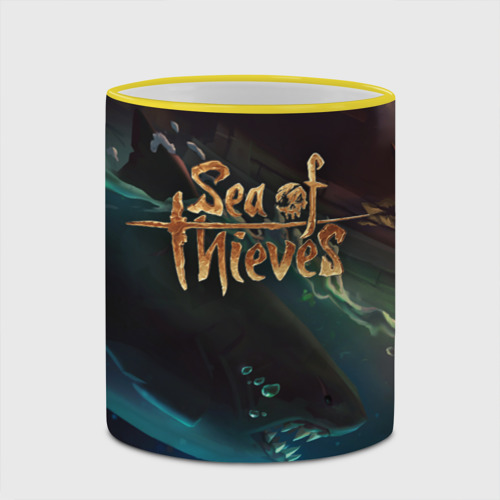 Кружка с полной запечаткой Sea of thieves, цвет Кант желтый - фото 4