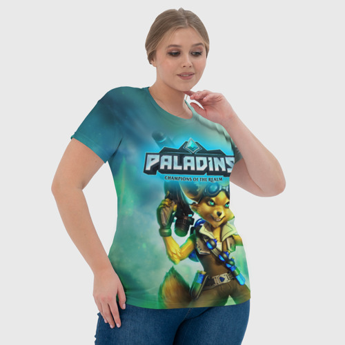 Женская футболка 3D Paladins, цвет 3D печать - фото 6