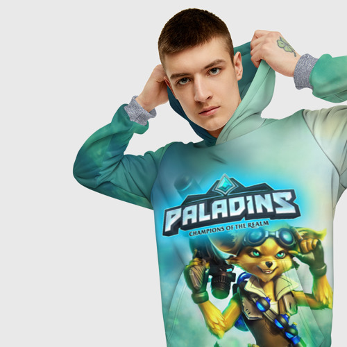 Мужская толстовка 3D Paladins, цвет меланж - фото 5