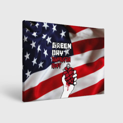 Холст прямоугольный Green Day American Idiot