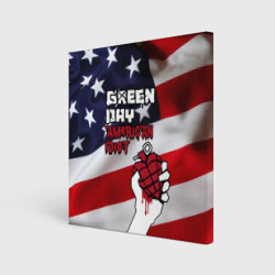 Холст квадратный Green Day American Idiot