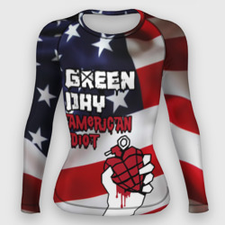 Женский рашгард 3D Green Day American Idiot