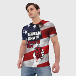 Мужская футболка 3D Green Day American Idiot - фото 2