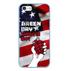 Чехол для iPhone 5/5S матовый Green Day American Idiot