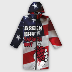 Мужской дождевик 3D Green Day American Idiot
