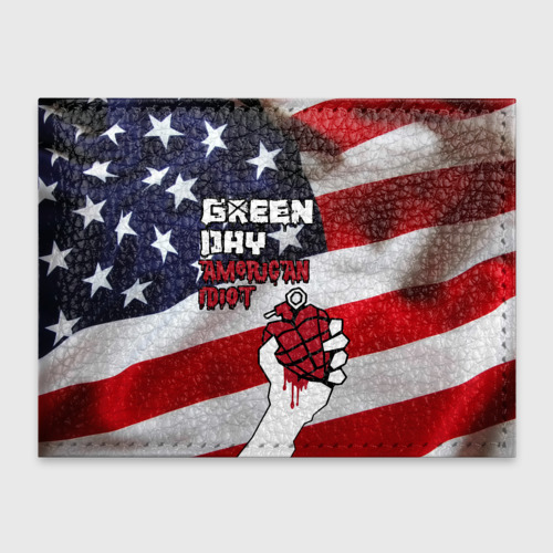 Обложка для студенческого билета Green Day American Idiot, цвет зеленый