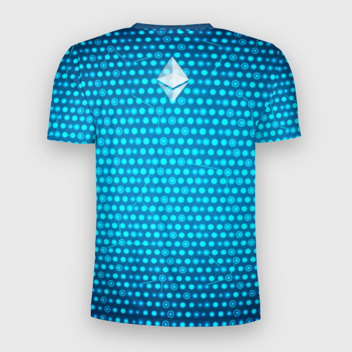 Мужская футболка 3D Slim Blue Ethereum - Синий Эфириум, цвет 3D печать - фото 2