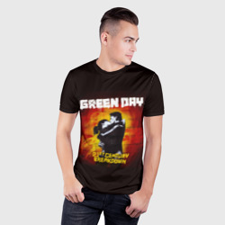Мужская футболка 3D Slim Поцелуй Green Day - фото 2