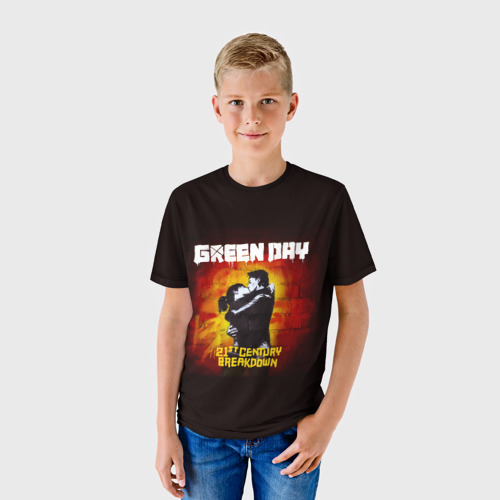 Детская футболка 3D Поцелуй Green Day, цвет 3D печать - фото 3