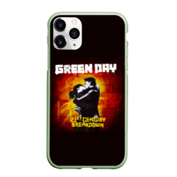 Чехол для iPhone 11 Pro матовый Поцелуй Green Day