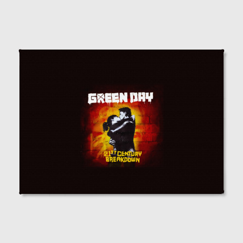 Холст прямоугольный Поцелуй Green Day, цвет 3D печать - фото 2