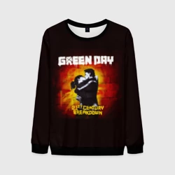 Мужской свитшот 3D Поцелуй Green Day