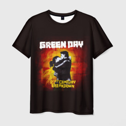 Мужская футболка 3D Поцелуй Green Day