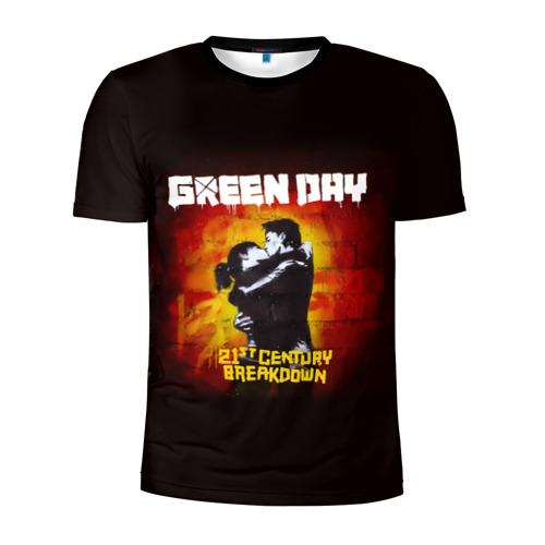 Мужская футболка 3D спортивная Поцелуй Green Day Фото 01 Мужская футболка 3D спортивная Поцелуй Green Day Фото 01