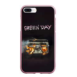 Чехол для iPhone 7Plus/8 Plus матовый Green Day магнитофон в огне