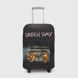 Чехол для чемодана 3D Green Day магнитофон в огне