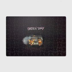 Головоломка Пазл магнитный 126 элементов Green Day магнитофон в огне