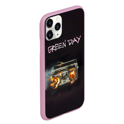 Чехол для iPhone 11 Pro Max матовый Green Day магнитофон в огне - фото 2