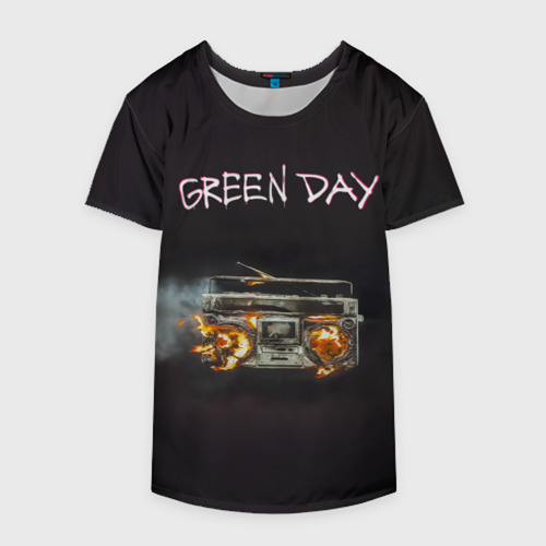 Накидка на куртку 3D Green Day магнитофон в огне - фото 4