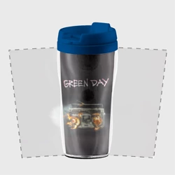 Термокружка-непроливайка Green Day магнитофон в огне - фото 2