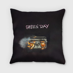 Подушка 3D Green Day магнитофон в огне