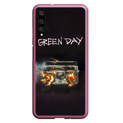 Чехол для Honor 20 Green Day магнитофон в огне