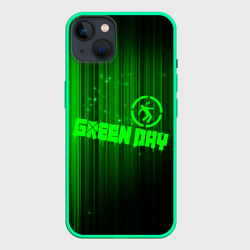 Чехол для iPhone 14 Plus Green Day лучи