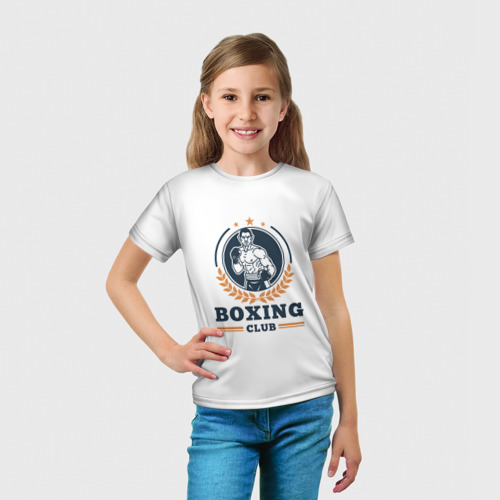 Детская футболка 3D Boxing club, цвет 3D печать - фото 5