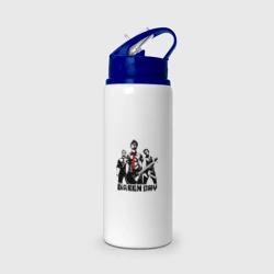 Бутылка для воды с трубочкой Группа Green Day