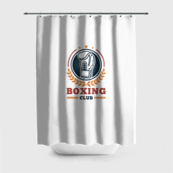 Штора 3D для ванной Boxing club