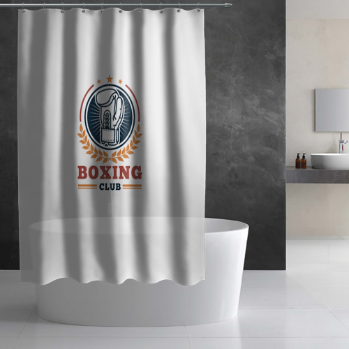Штора 3D для ванной Boxing club - фото 3