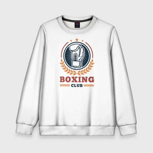 Детский свитшот 3D Boxing club, цвет 3D печать