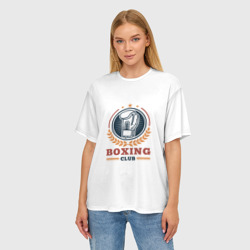 Женская футболка oversize 3D Boxing club - фото 2