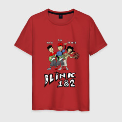 Мужская футболка хлопок Состав группы Blink-182