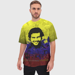 Мужская футболка oversize 3D Пабло Эскобар - фото 2