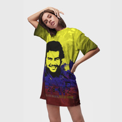Платье-футболка 3D Пабло Эскобар - фото 2