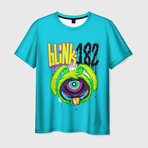 Мужская футболка 3D Заяц монстр Blink-182, цвет 3D печать