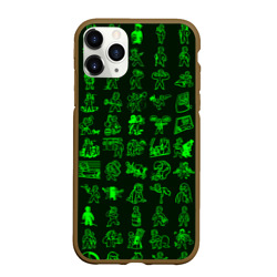 Чехол для iPhone 11 Pro Max матовый Персонажи Fallout